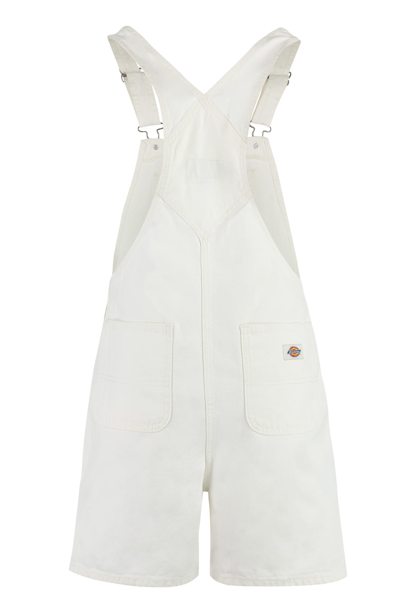 Shop Dickies Short Cotton Overall In White