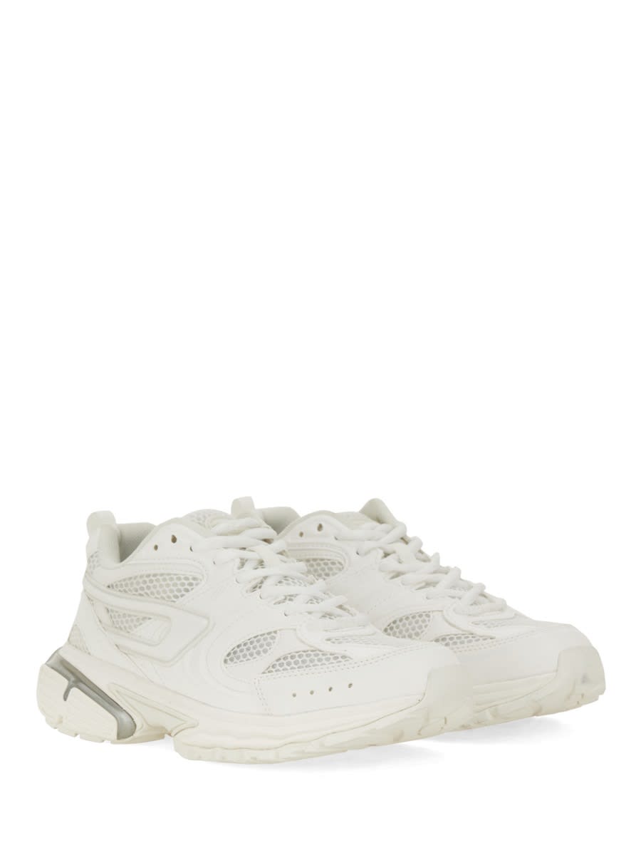 Shop Diesel S-serendipity Pro-x1 W Mesh Panelled Sneakers In White