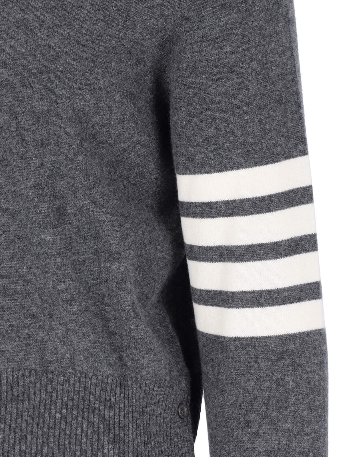 Shop Thom Browne 4- Bar Sweater In Gray