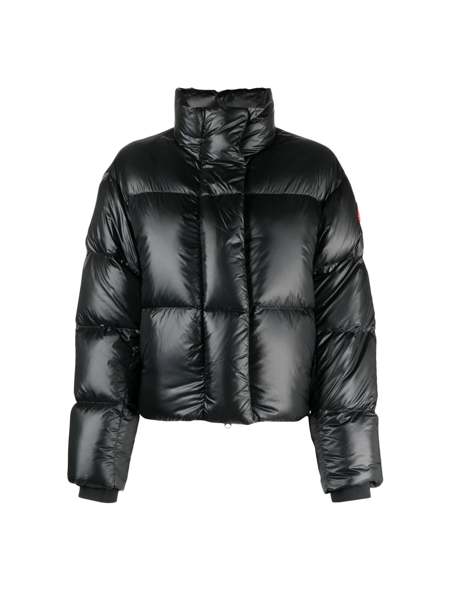 Canada Goose Cypress Cropped Puffer Jacket In Black