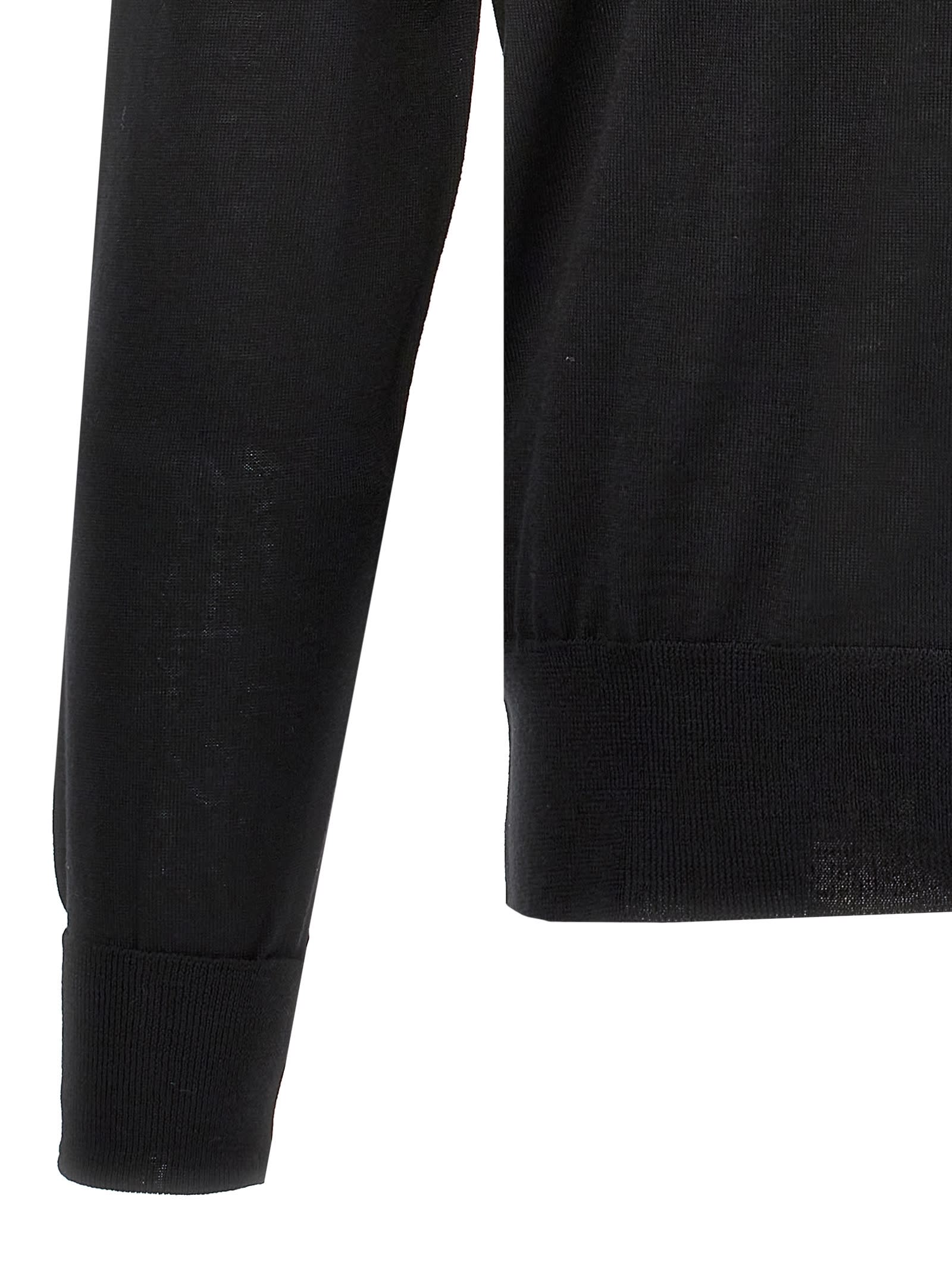 Shop Pt01 Merino Turtleneck Sweater In Black