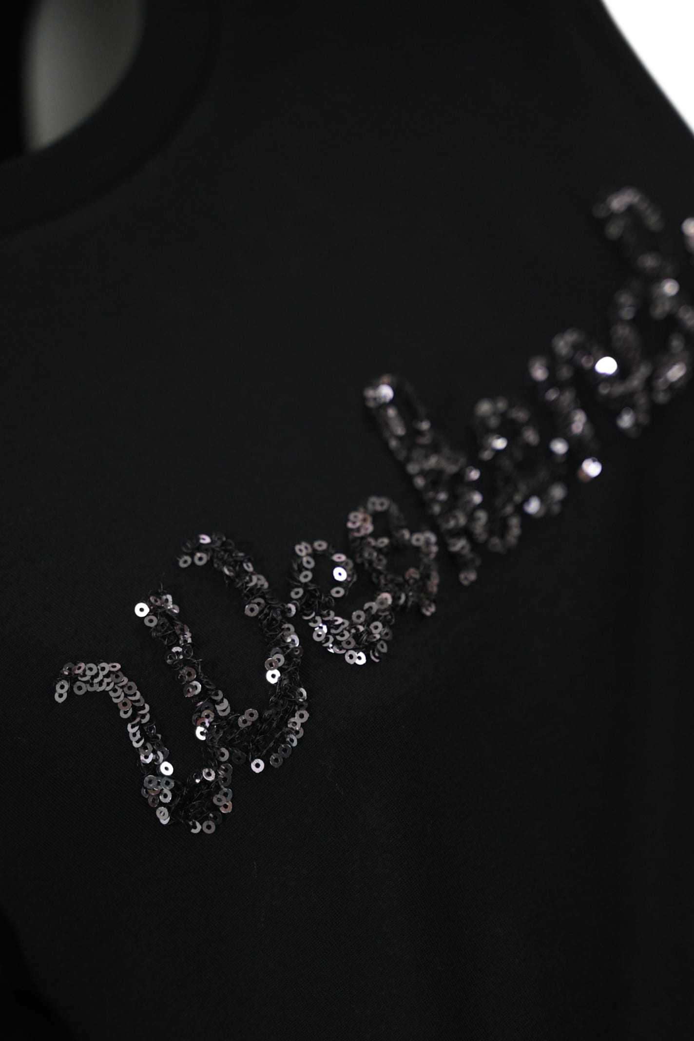 Weekend Max Mara T-shirt With Vello Logo Embroidery In Jersey In Nero+weekende