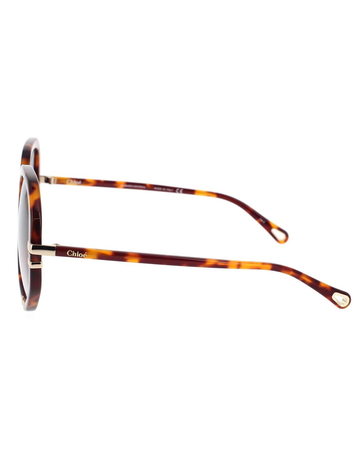 Shop Chloé Havana/ Blue West Sunglasses In Brown