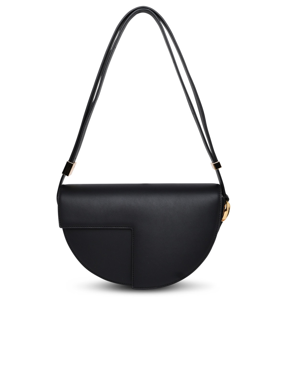 Shop Patou Le  Black Leather Bag In Nero