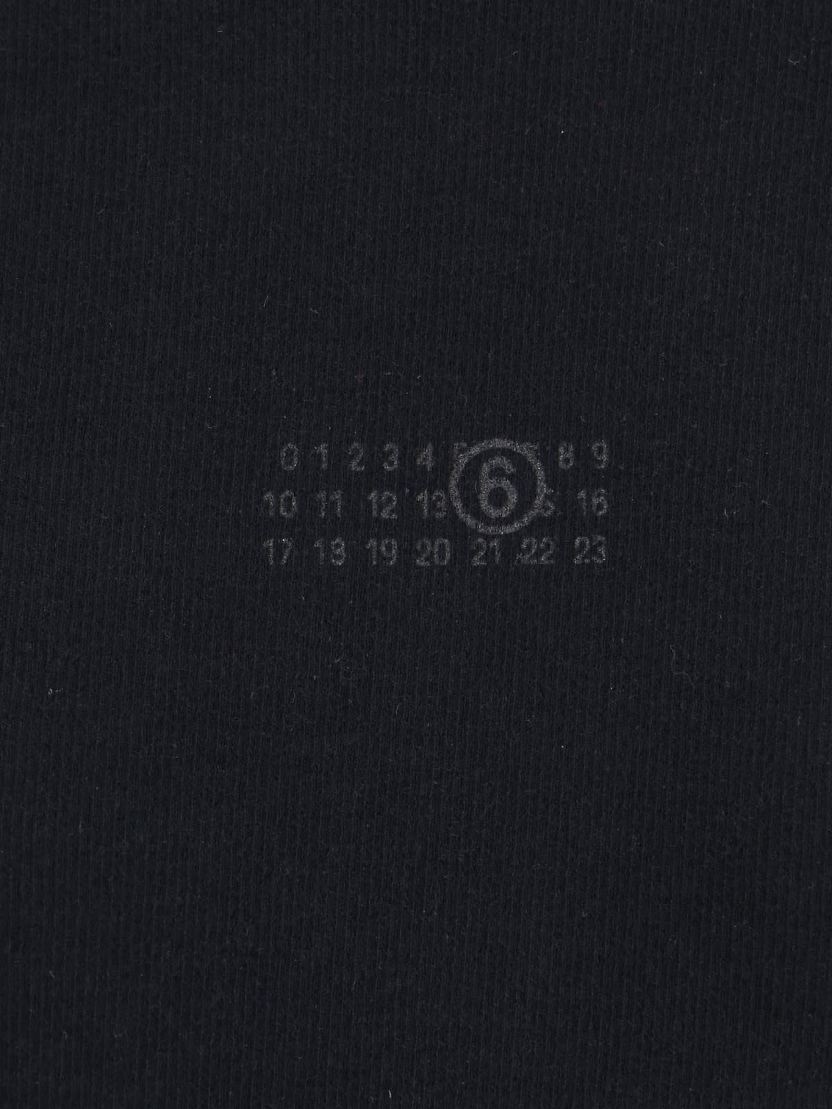 Mm6 Maison Margiela Crew Neck Short Sleeves Top In Black
