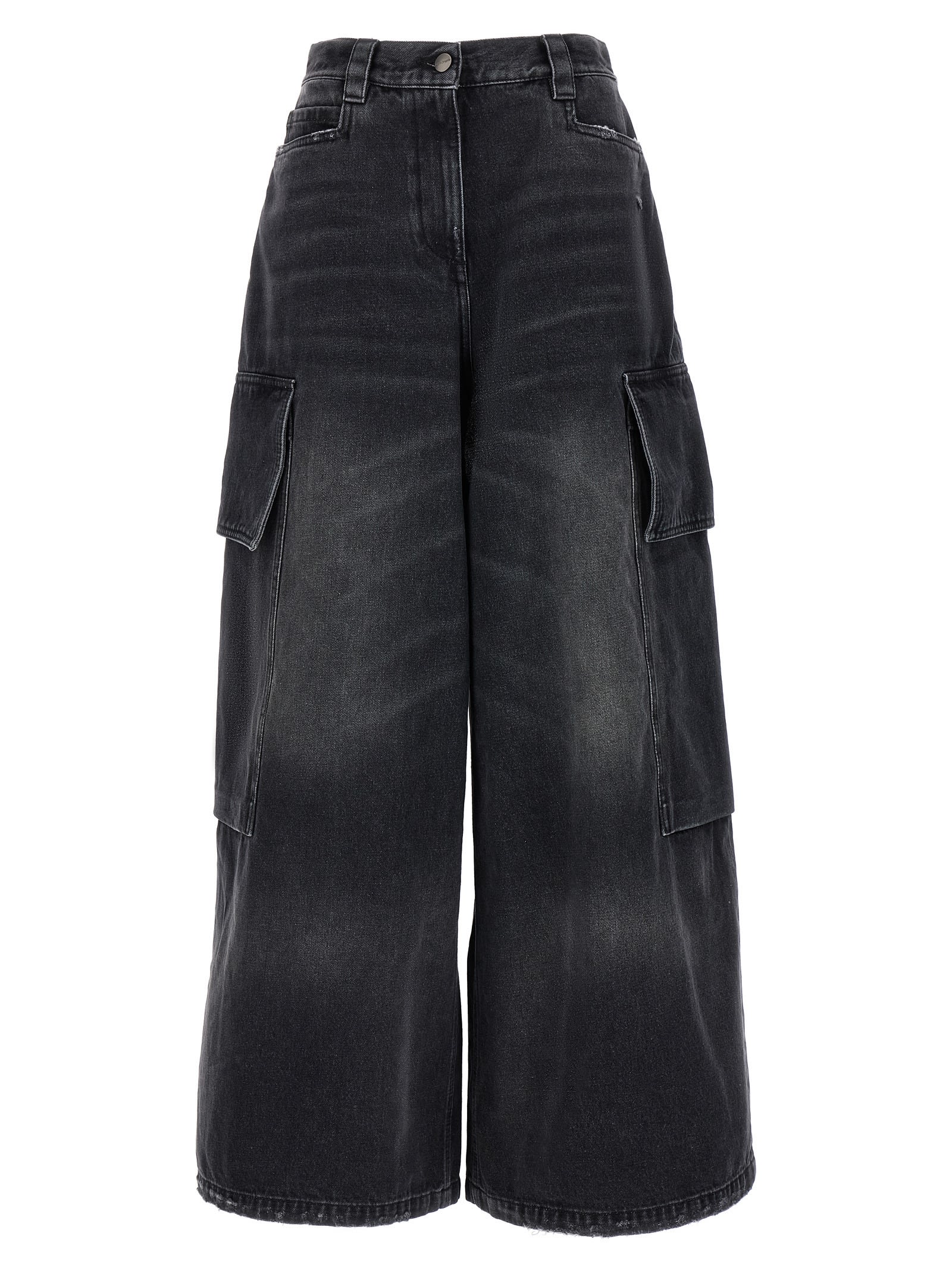 Shop Palm Angels Parachute Jeans In Black