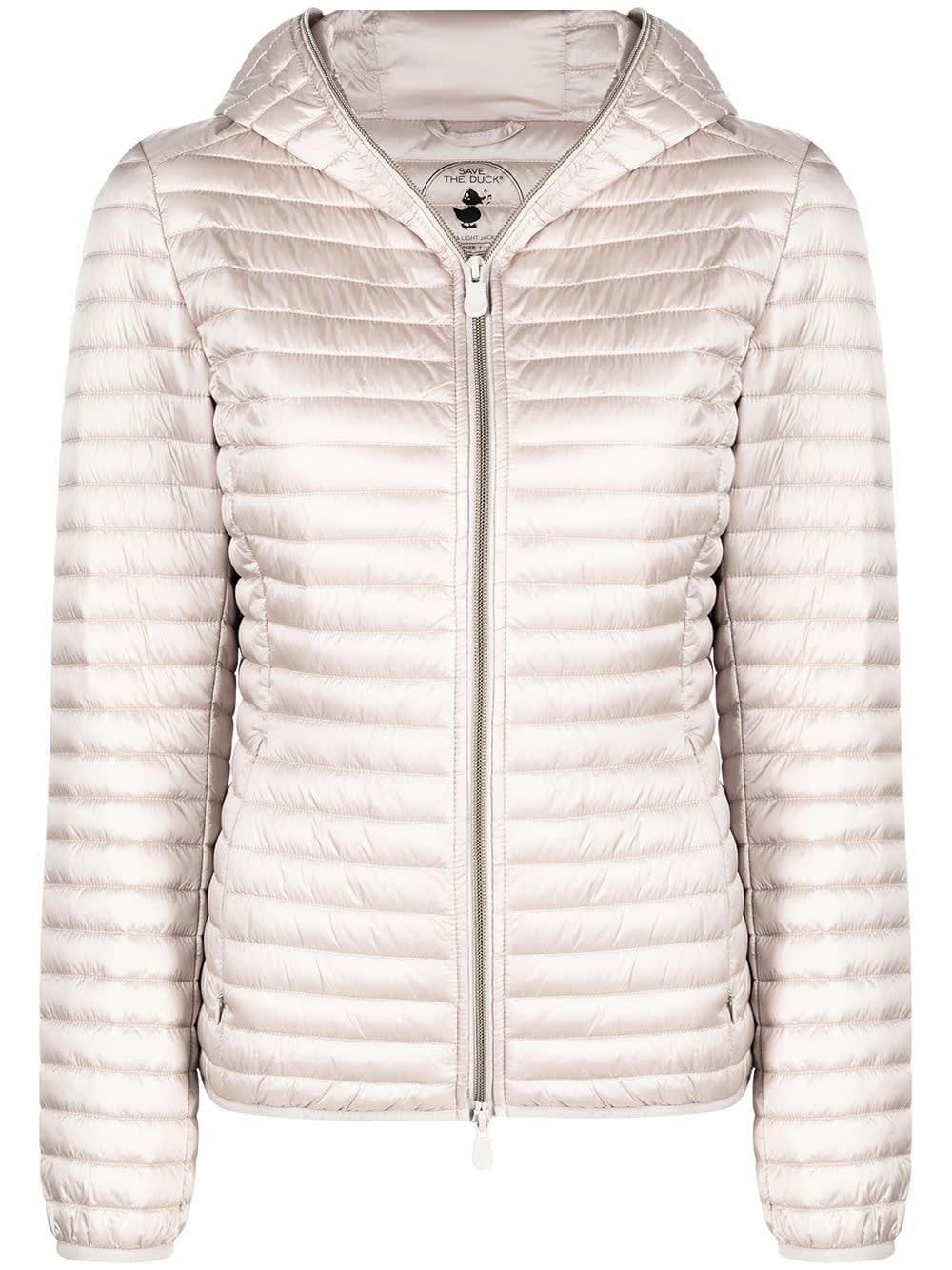 Save the Duck Alexis Down Jacket In Beige Nylon