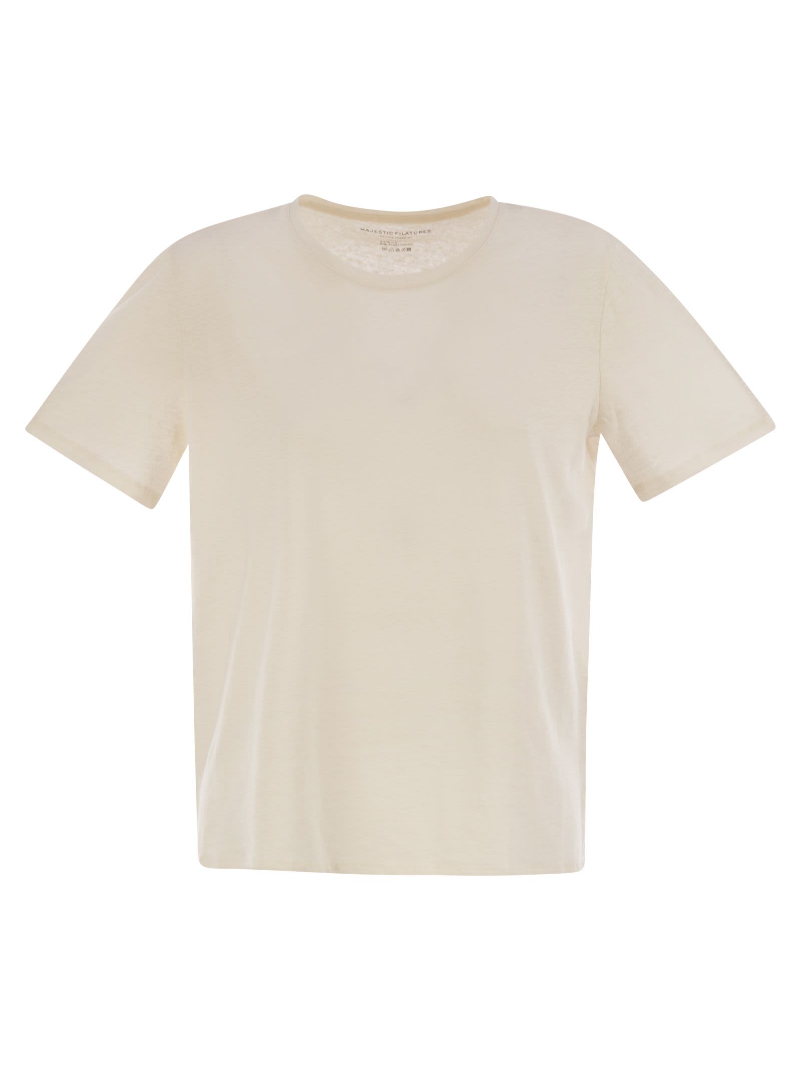 Linen Crew-neck T-shirt