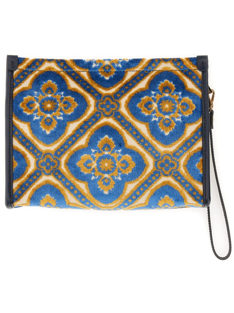 Shop Etro Pouch Paisley Medium In Multicolour