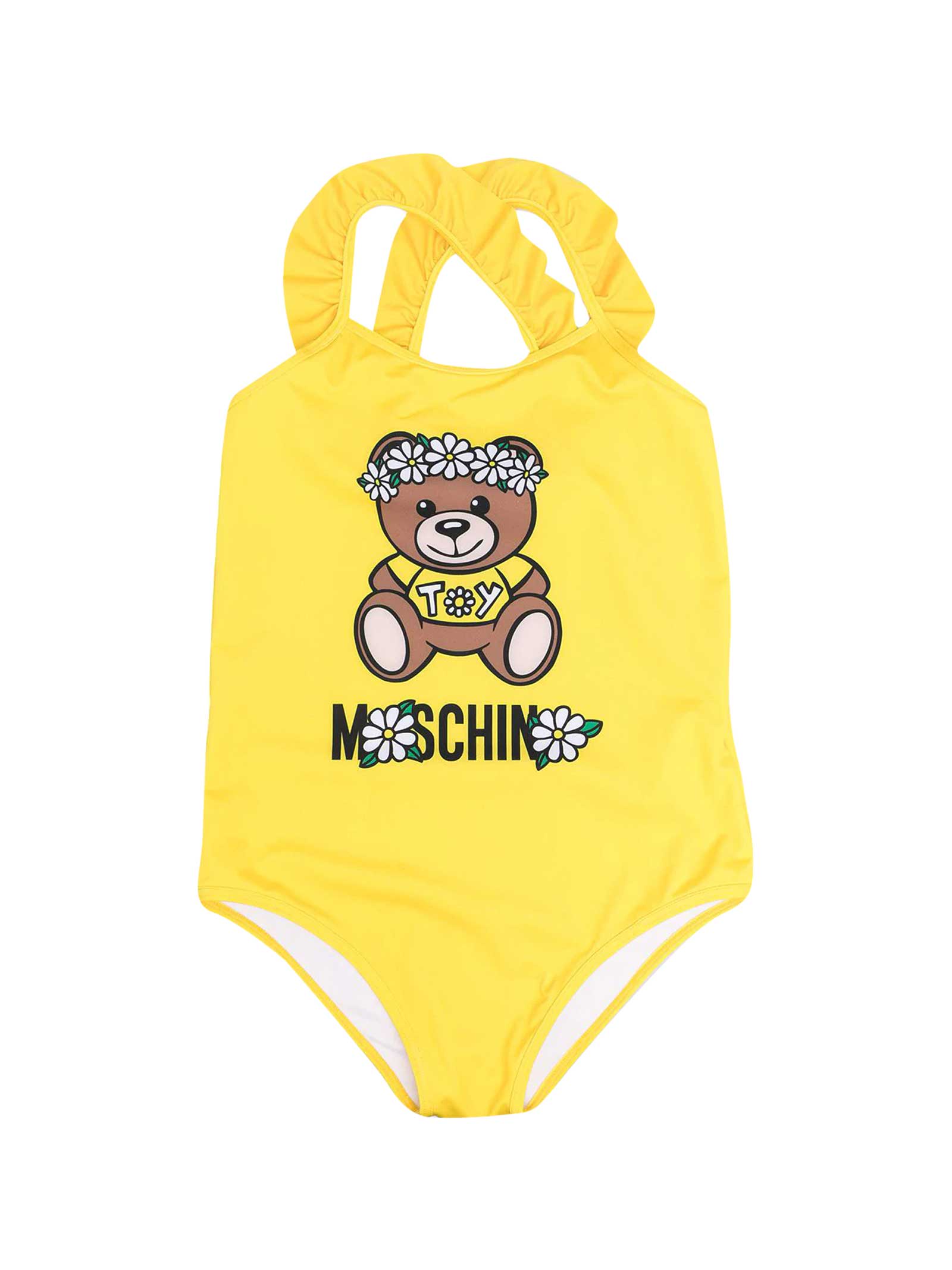 Moschino Yellow One-piece Swimsuit