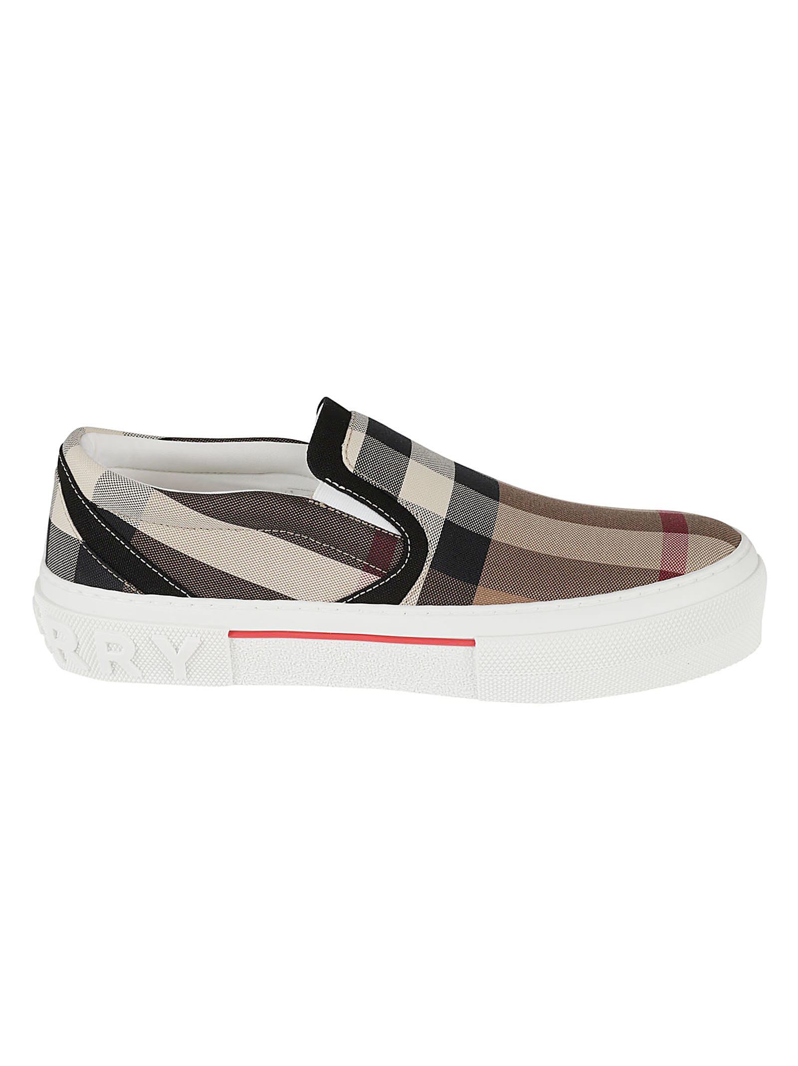 Burberry Curt Check Slip-on Sneakers