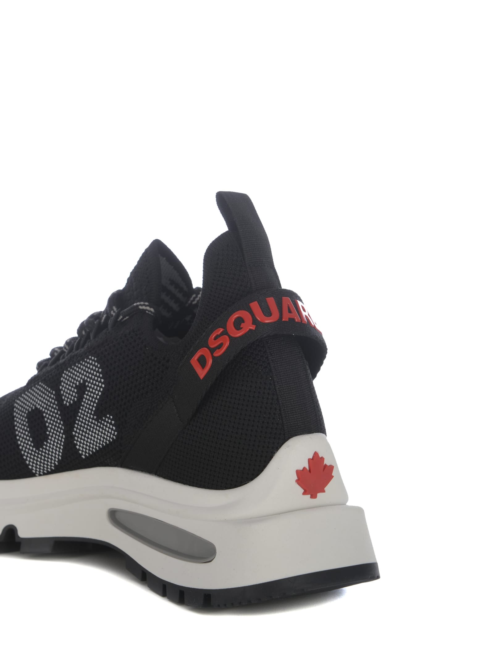 Shop Dsquared2 Sneakers  In Nylon In Nero