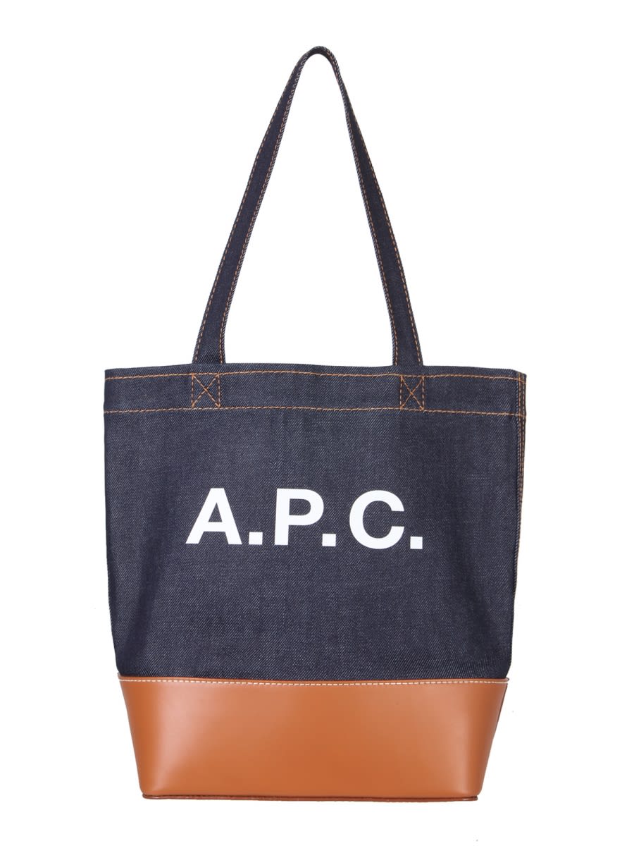 Apc Axel Tote Bag In Brown