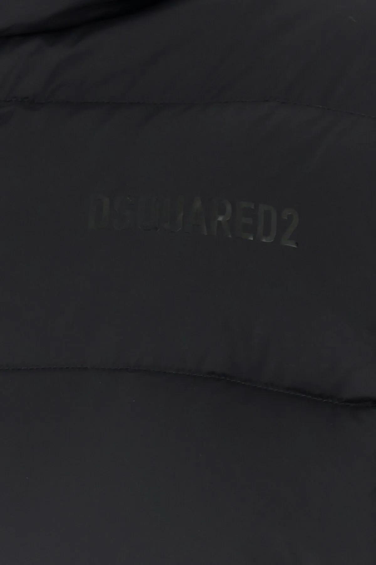 Shop Dsquared2 Black Nylon Down Jacket