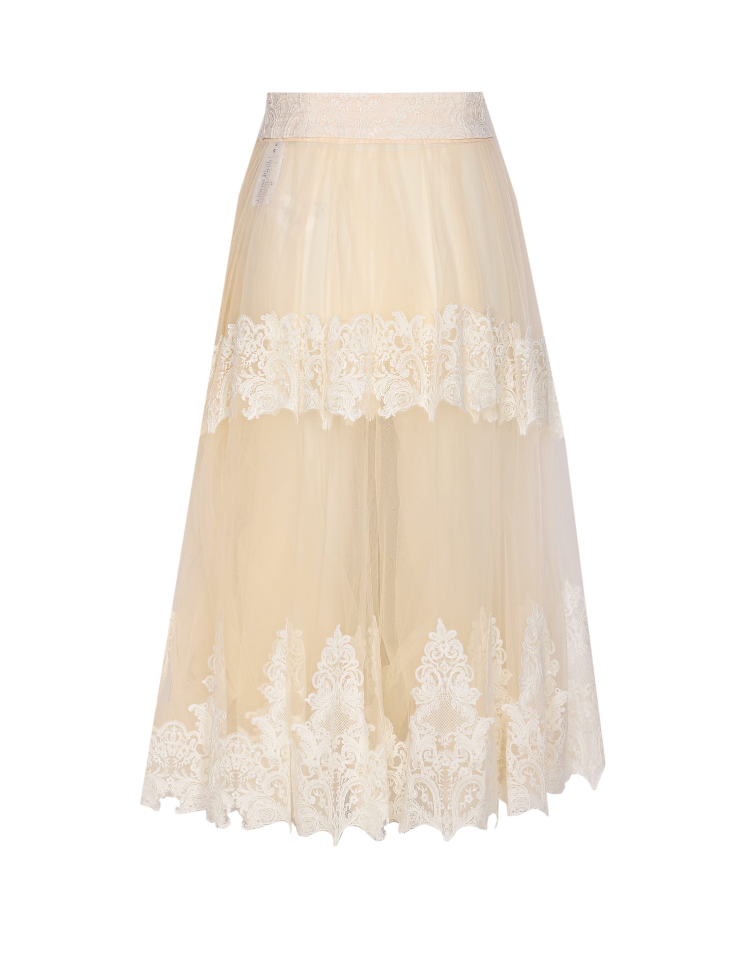 Elisabetta Franchi Couture Skirt Lace Detailing