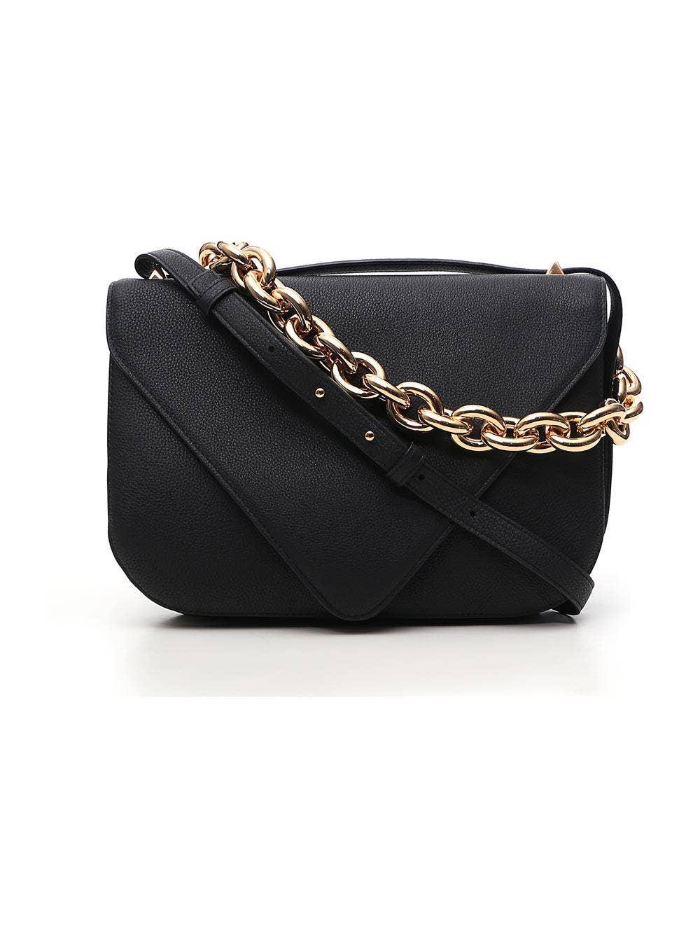 Shop Bottega Veneta Shoulder Strap Bag In Black