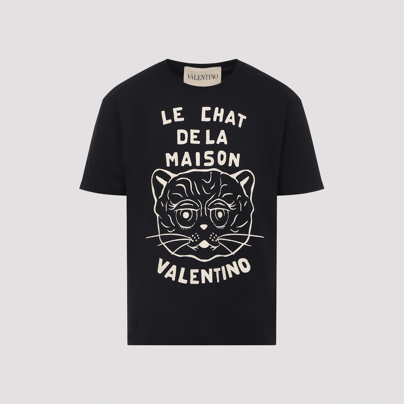 Valentino Garavani T-shirt With Le Chat De La Maison Print