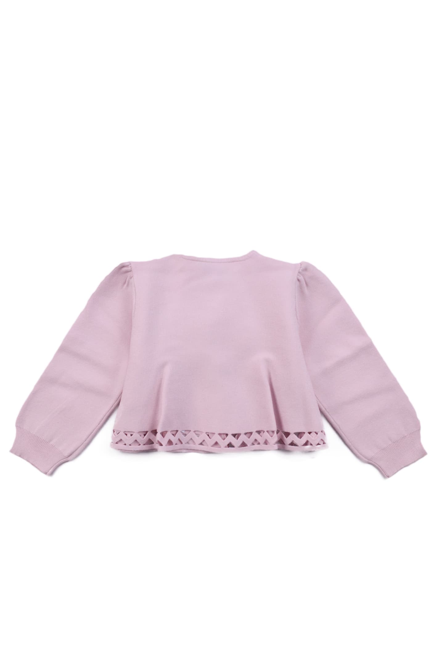 Shop Emporio Armani Knitted Cardigan In Rose