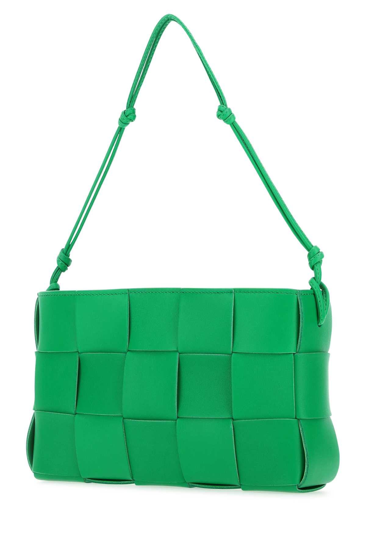 Shop Bottega Veneta Grass Green Nappa Leather Cassette Shoulder Bag In 3722