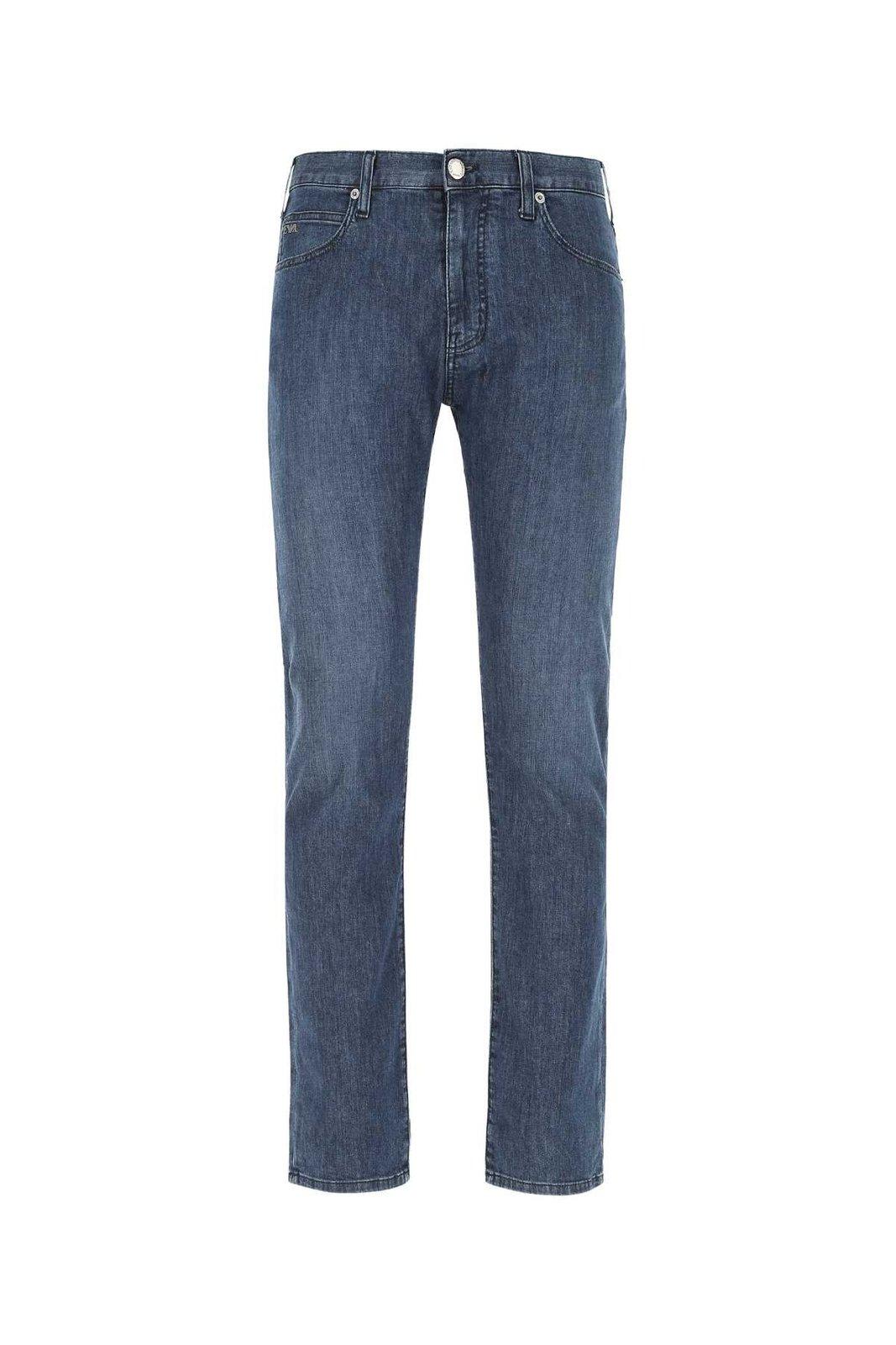 Cropped Straight Leg Jeans