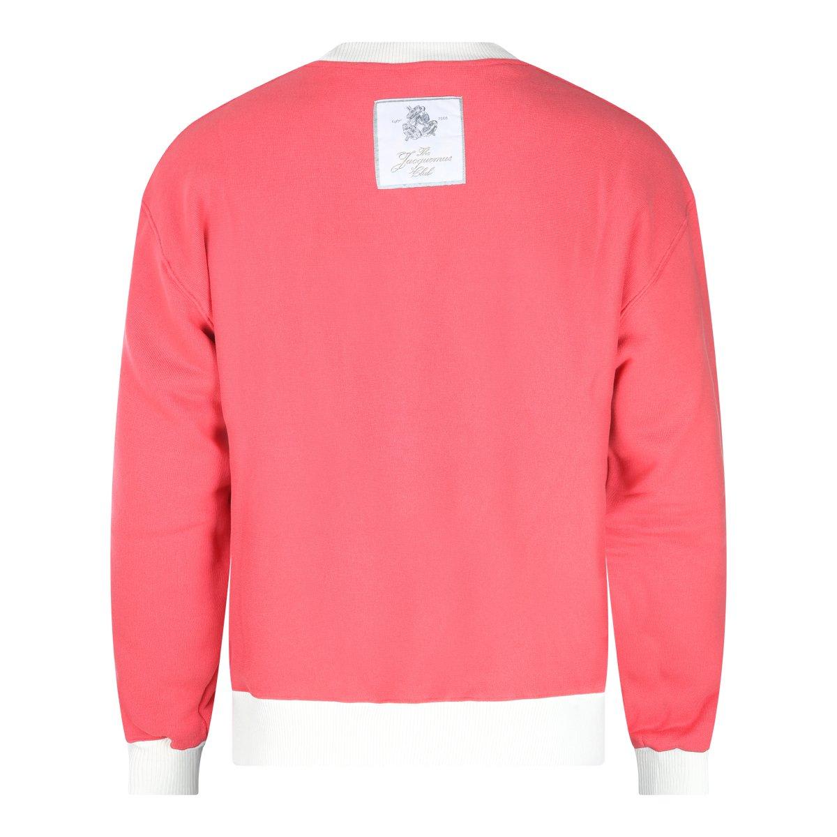 Jacquemus Baseball Sweatshirt In Multi-red