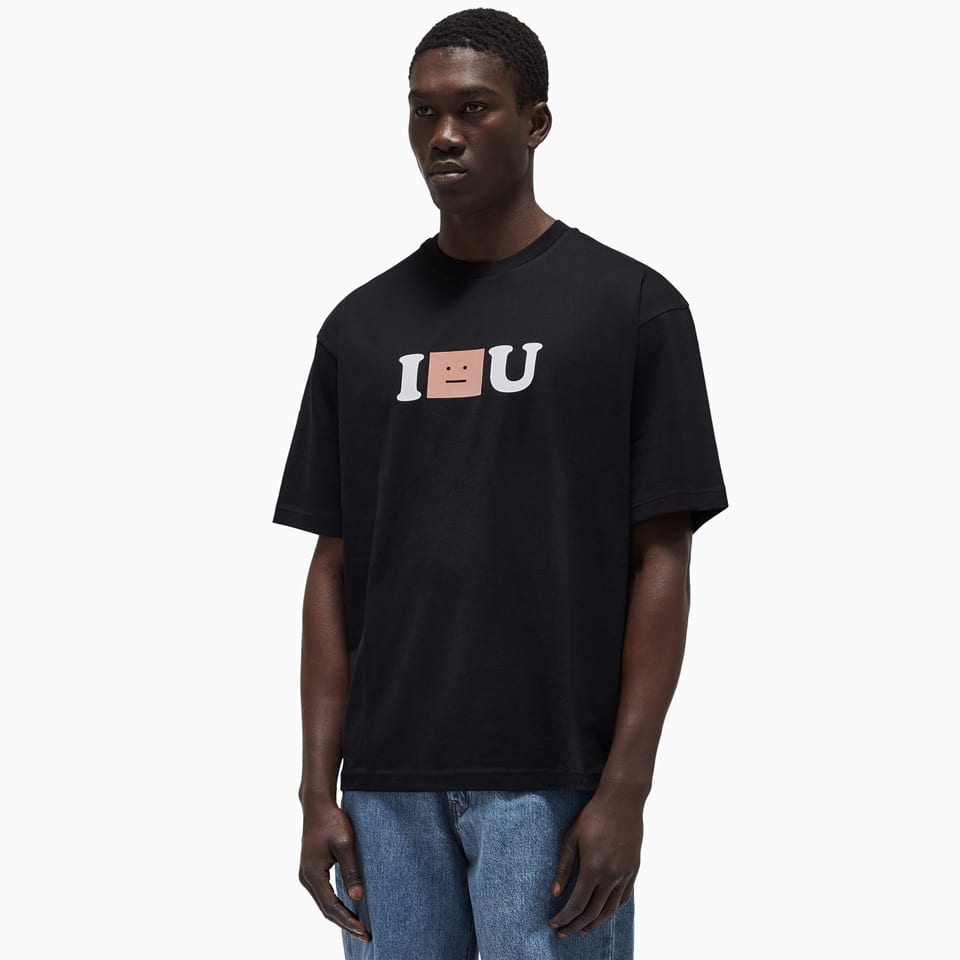 Shop Acne Studios T-shirt With Print In Black