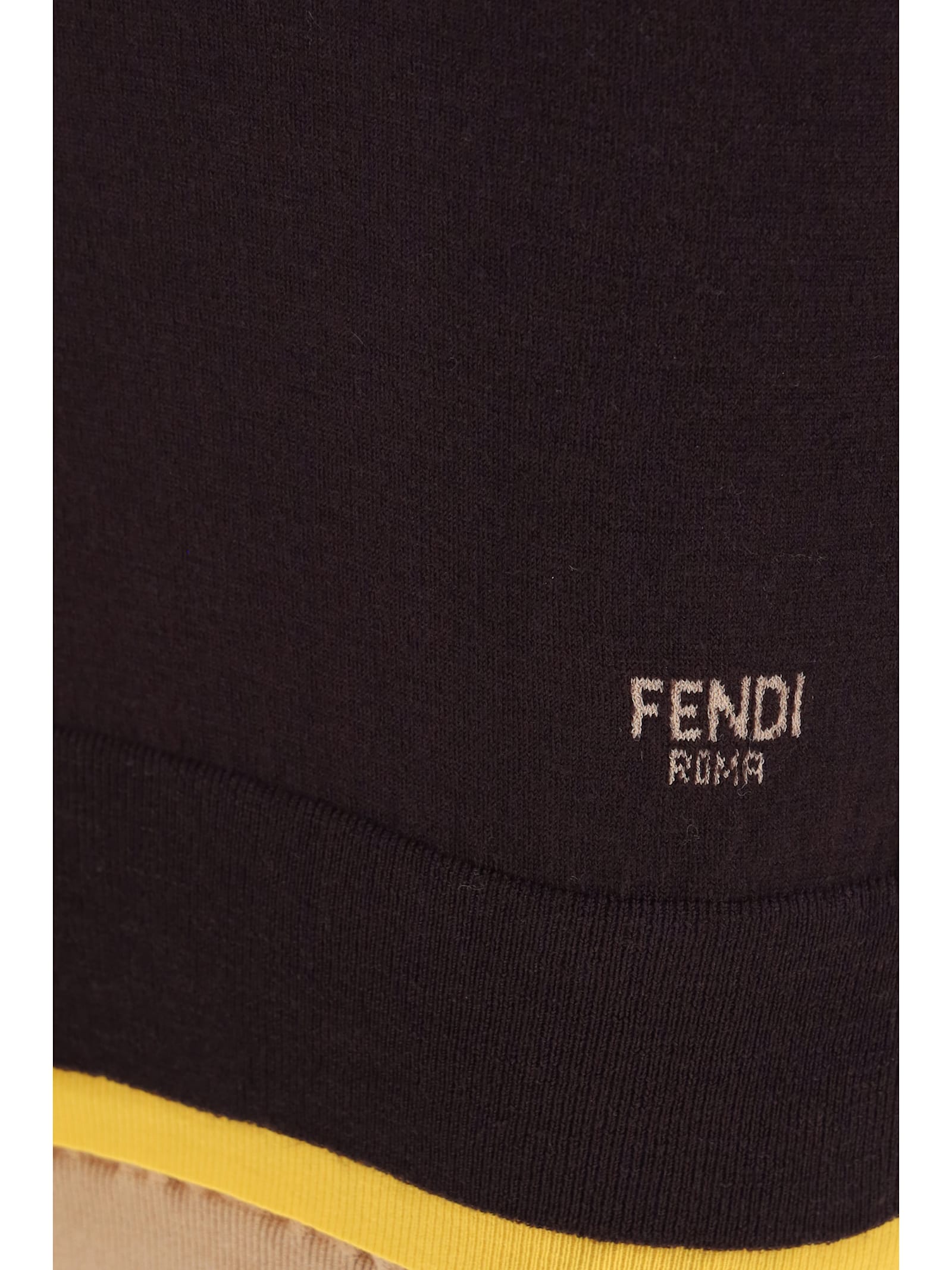 Shop Fendi Mini Dress In Aubergine