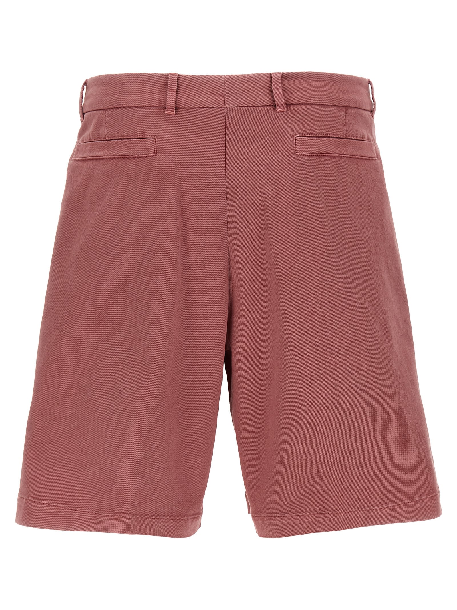 Shop Brunello Cucinelli Cotton Bermuda Shorts In Pink
