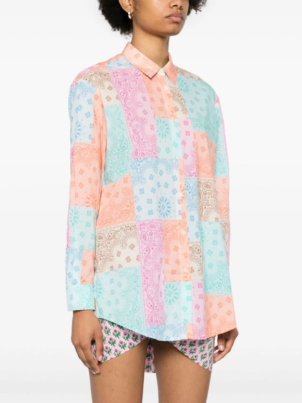 Shop Mc2 Saint Barth Camicia Donna Con Stampa In Multicolor