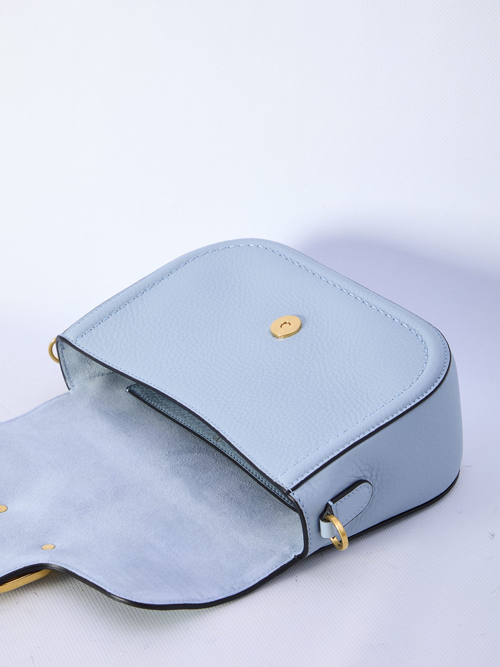 Shop Valentino Alltime Shoulder Ba In Light Blue