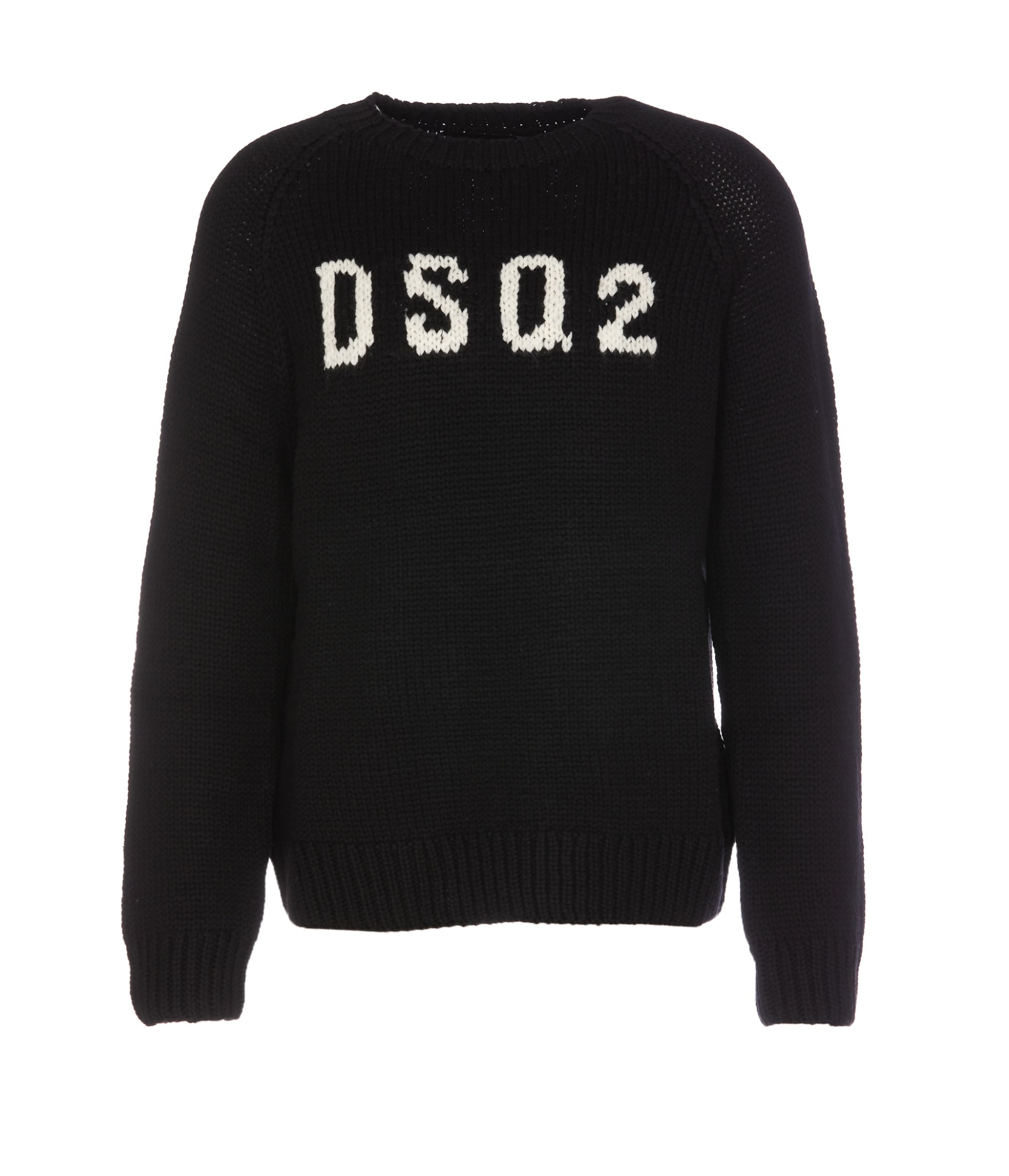 Shop Dsquared2 Dsq2 Handmade Knit Sweater In Black