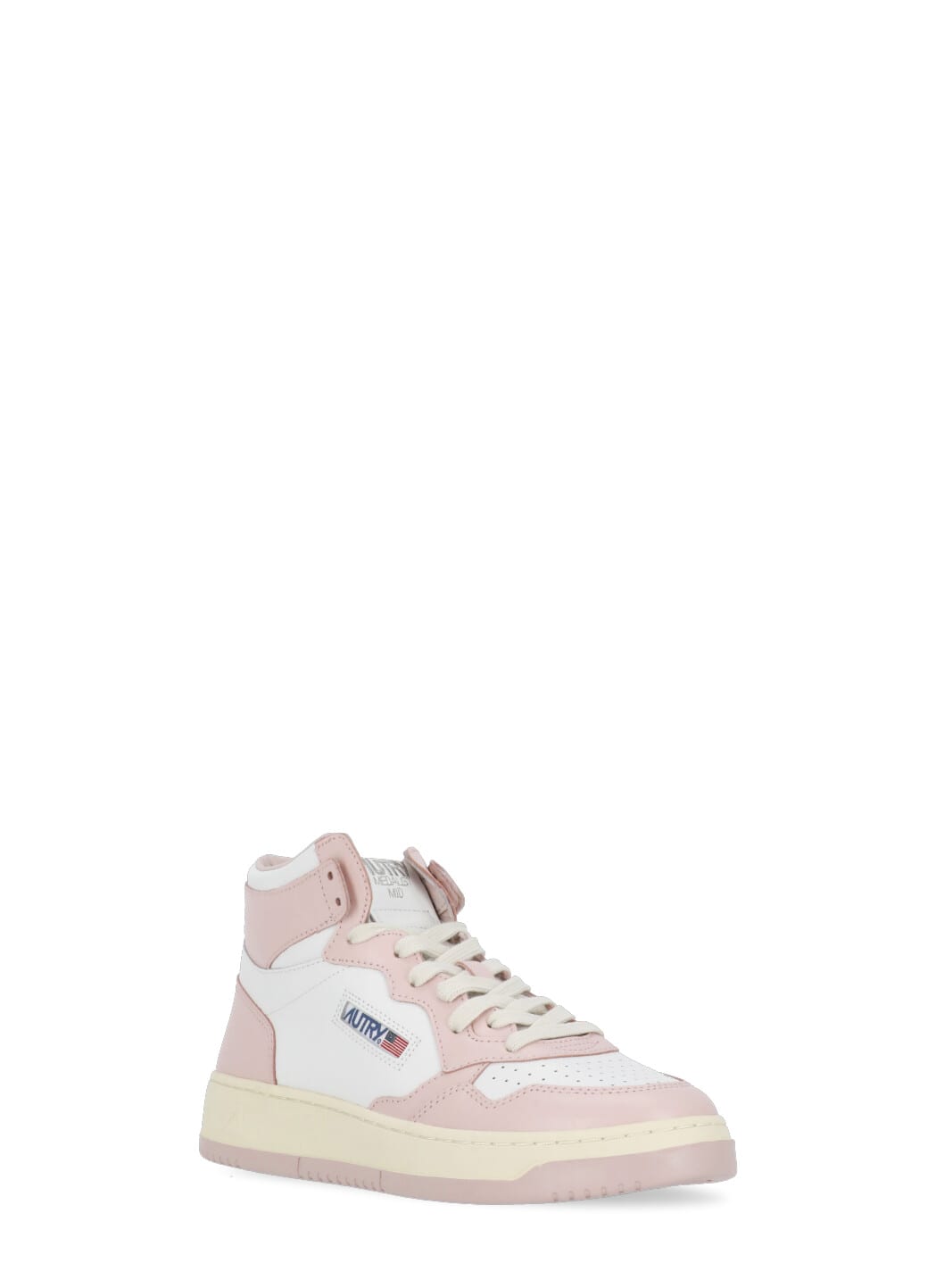 Shop Autry Medalist Mid Sneakers In Pink