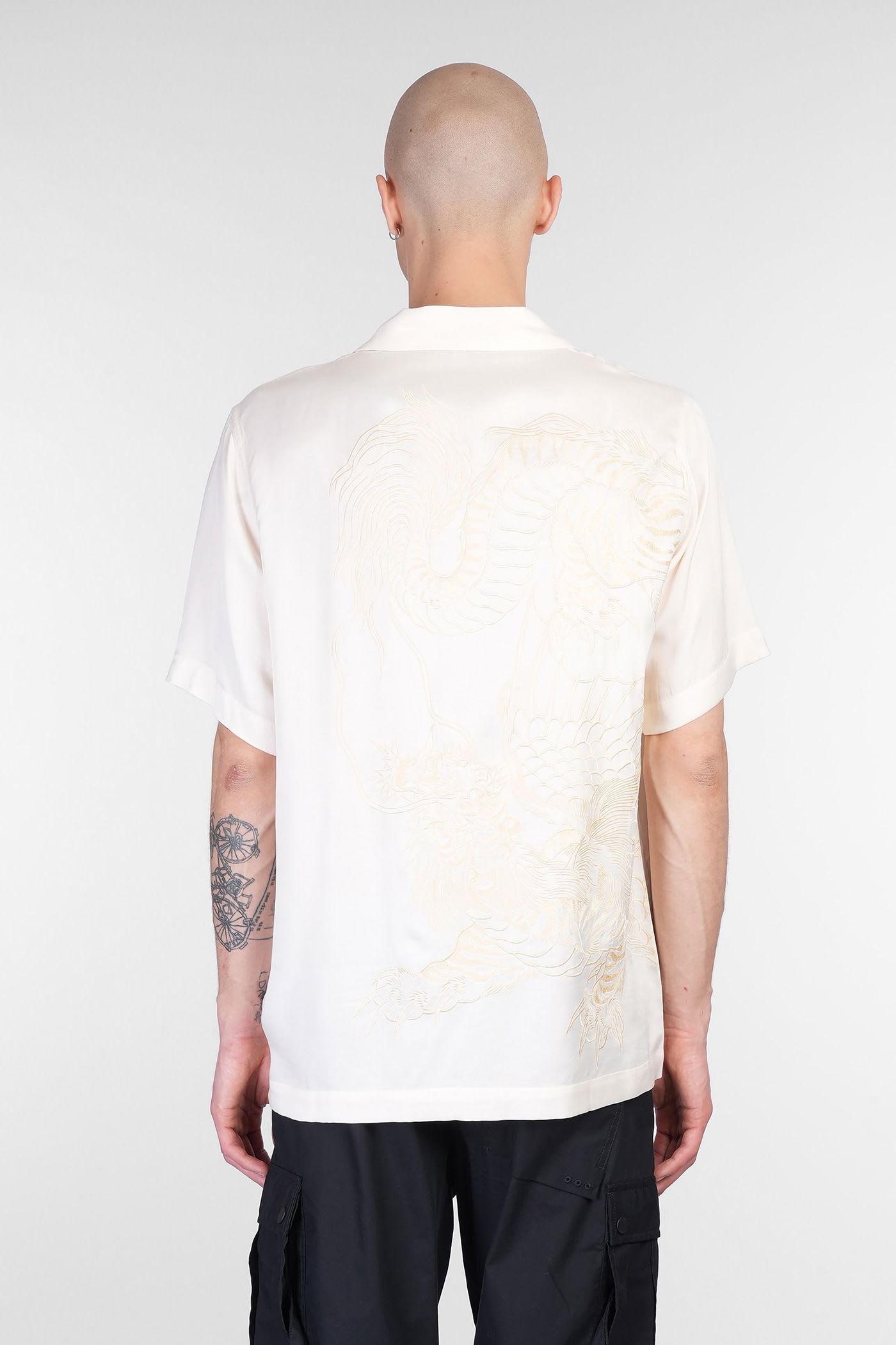 Maharishi Shirt In Beige Rayon