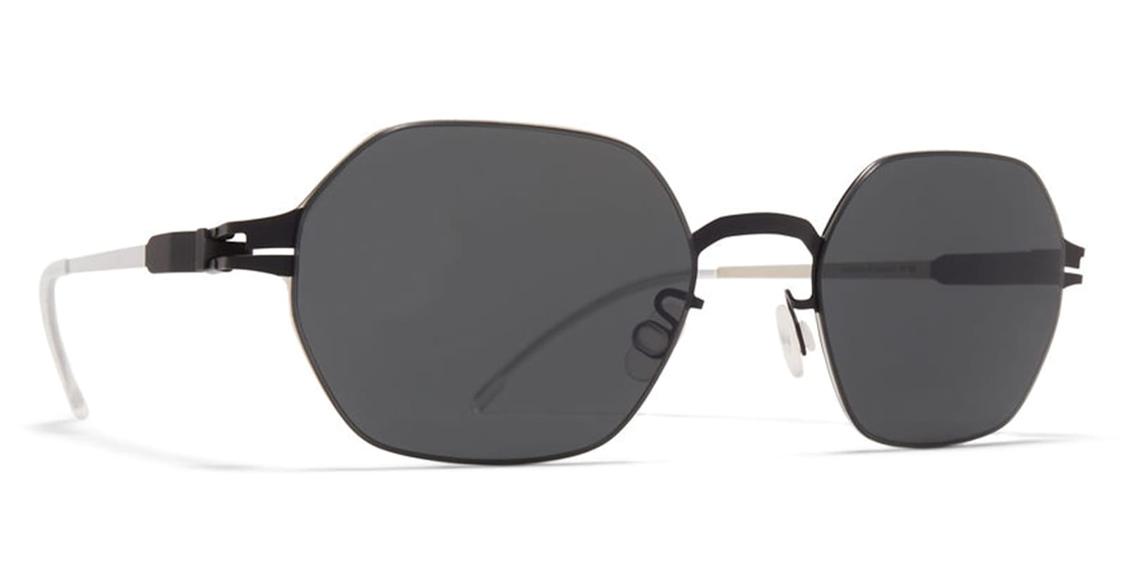 Mykita Hamish - Black / Silver Sunglasses In Brown