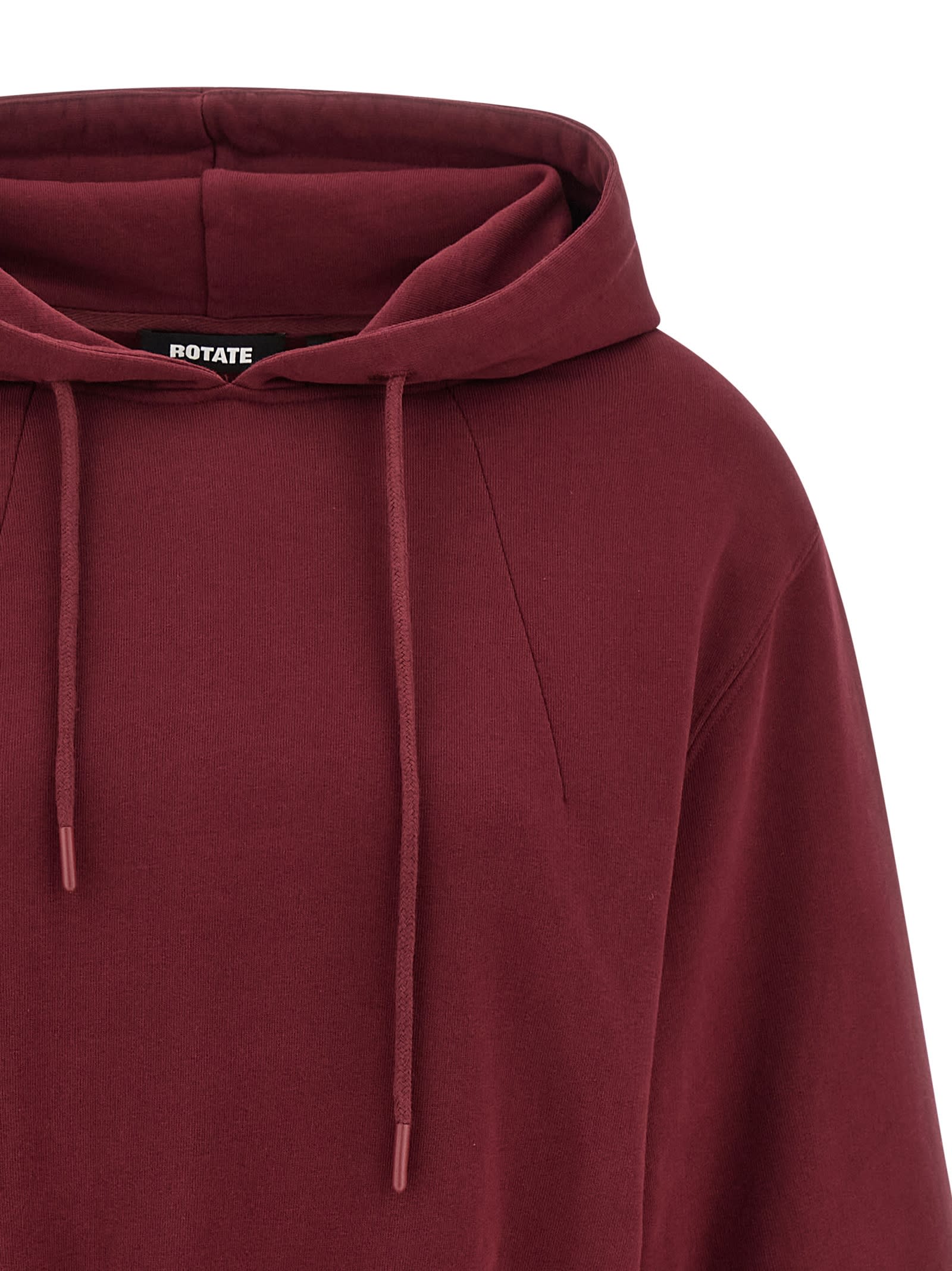 Rotate Birger Christensen Rotate Burgundy Cotton Sweatshirt Women In Burgundy