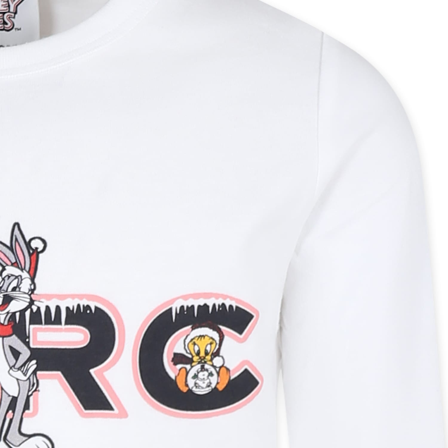 Marc Jacobs White T-shirt For Girl With Looney Tunes Printed In White
