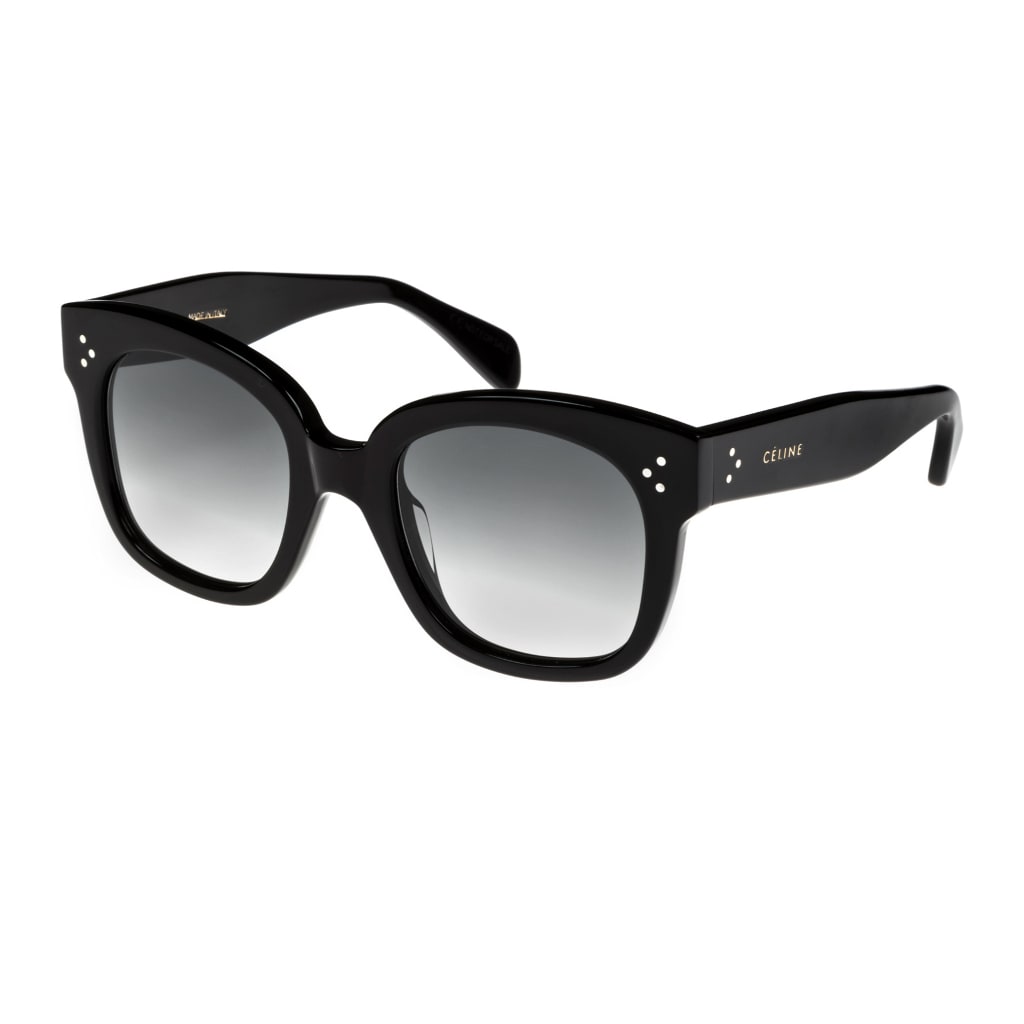 Shop Celine Cl4001un-01b Sunglasses In Nero