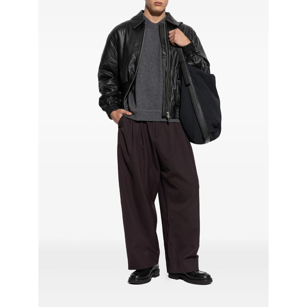 Studio Nicholson Moray Sn-1494 Knitwear In Grey Cashmere In Gray