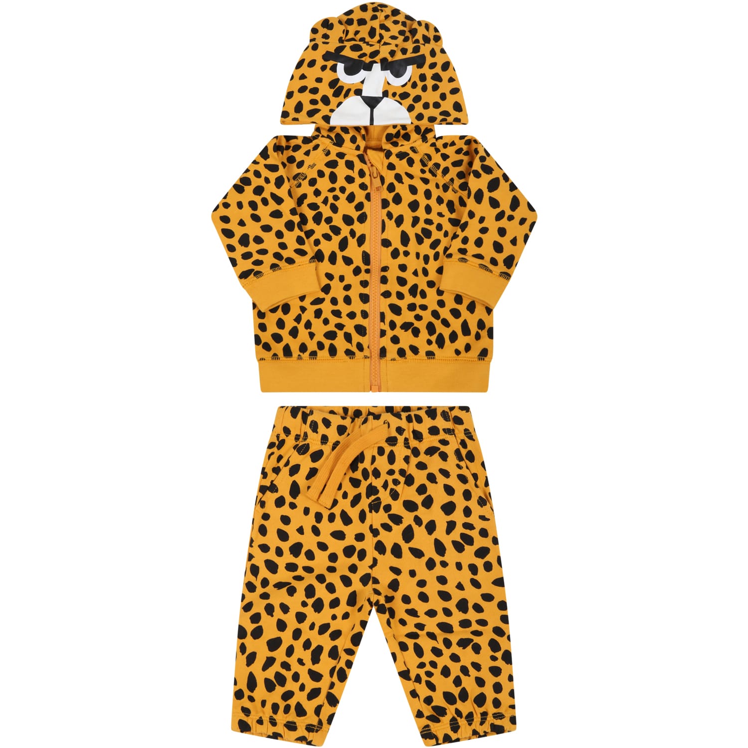 Stella Mccartney Yellow Tracksuit For Baby Kids