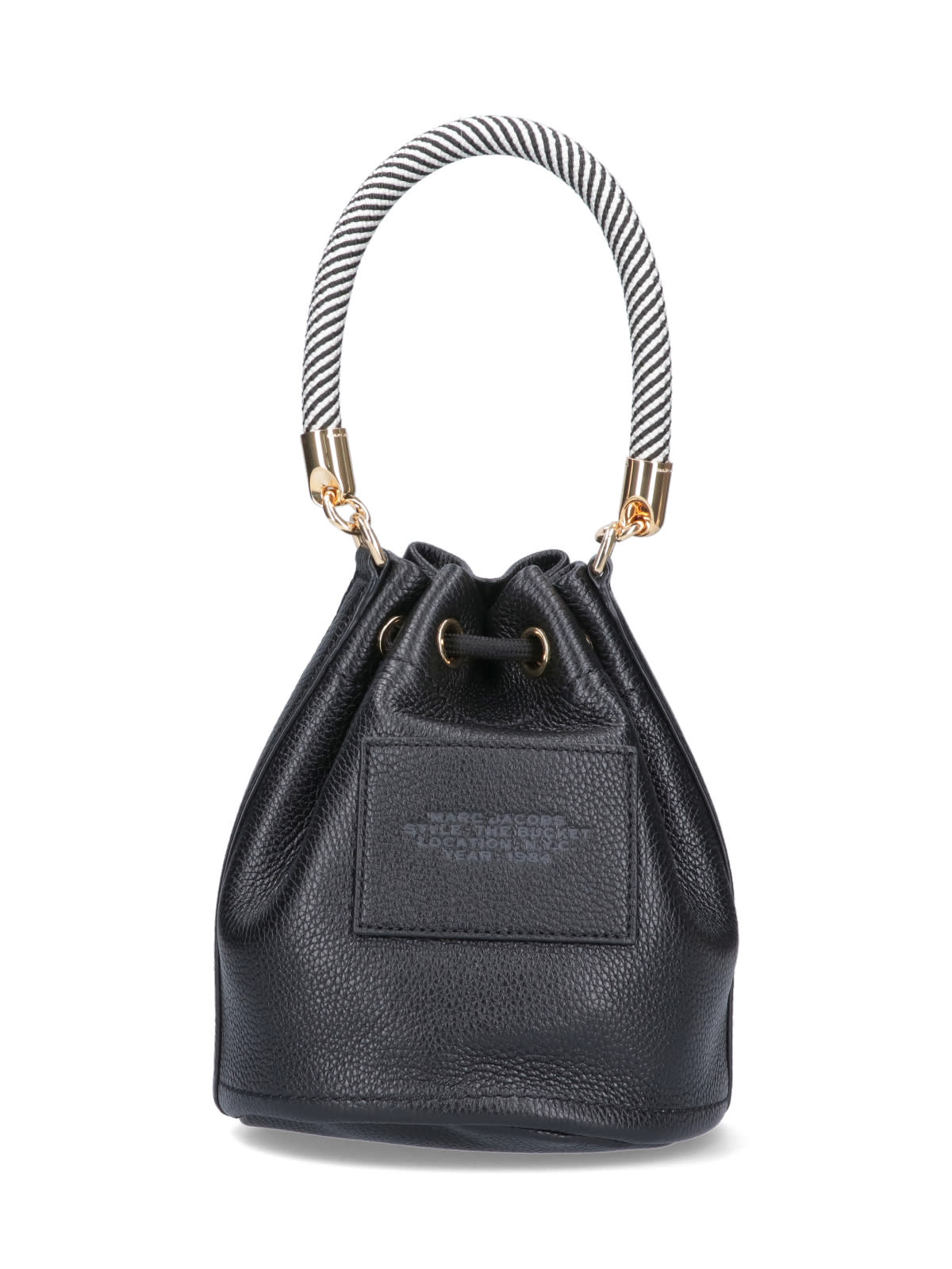 Shop Marc Jacobs The Leather Bucket Bag In Nero