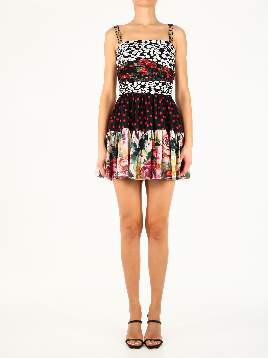Dolce & Gabbana Patchwork Silk Mini Dress