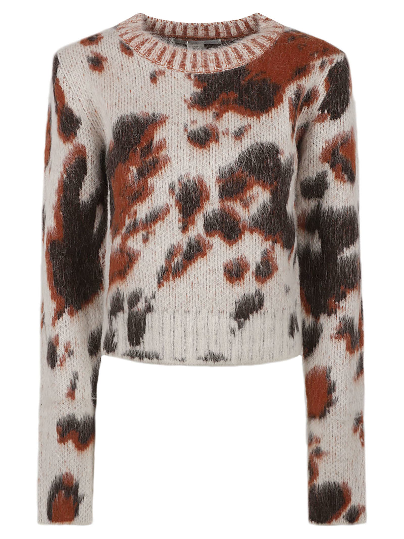 STELLA MCCARTNEY BRUSHED HORSE CROPPED JUMPER