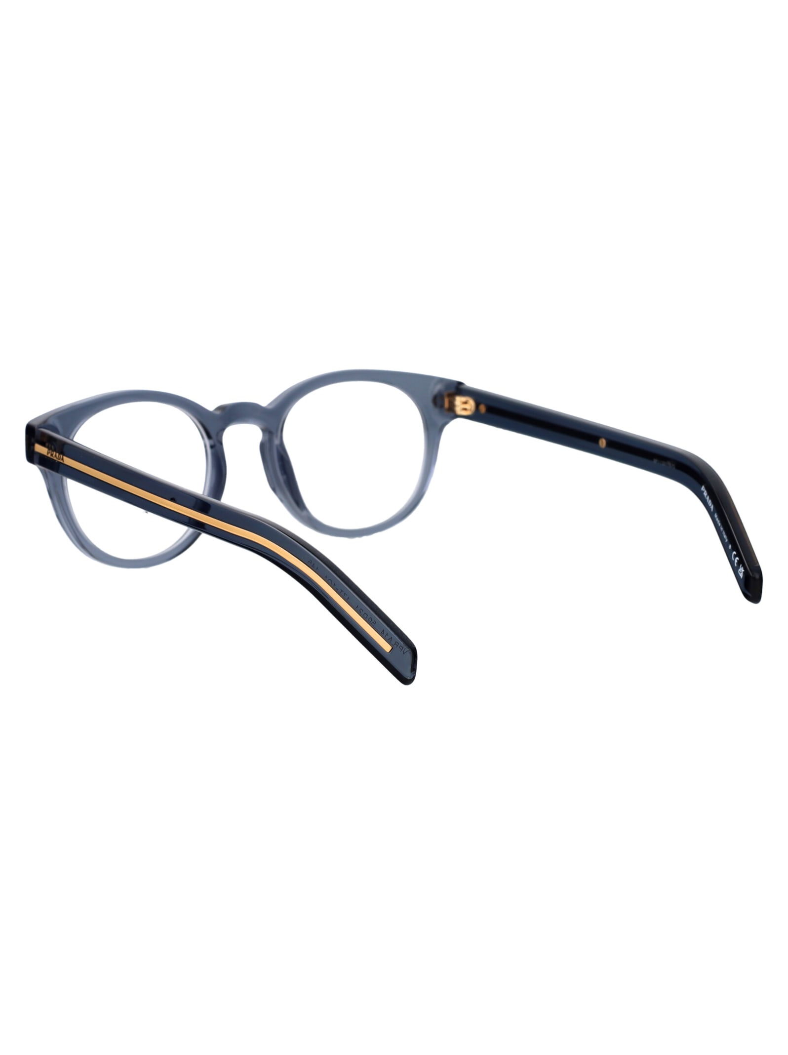 Shop Prada 0pr A14v Glasses In 17t1o1 Transparent Ocean