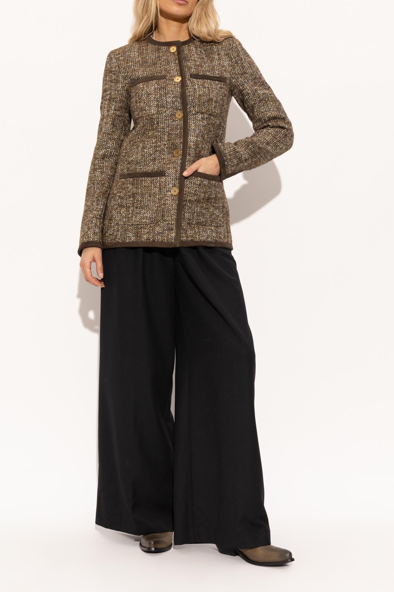 Golden Goose Two-tone Western Style Boots With Stitching Embellishments In Animal Print