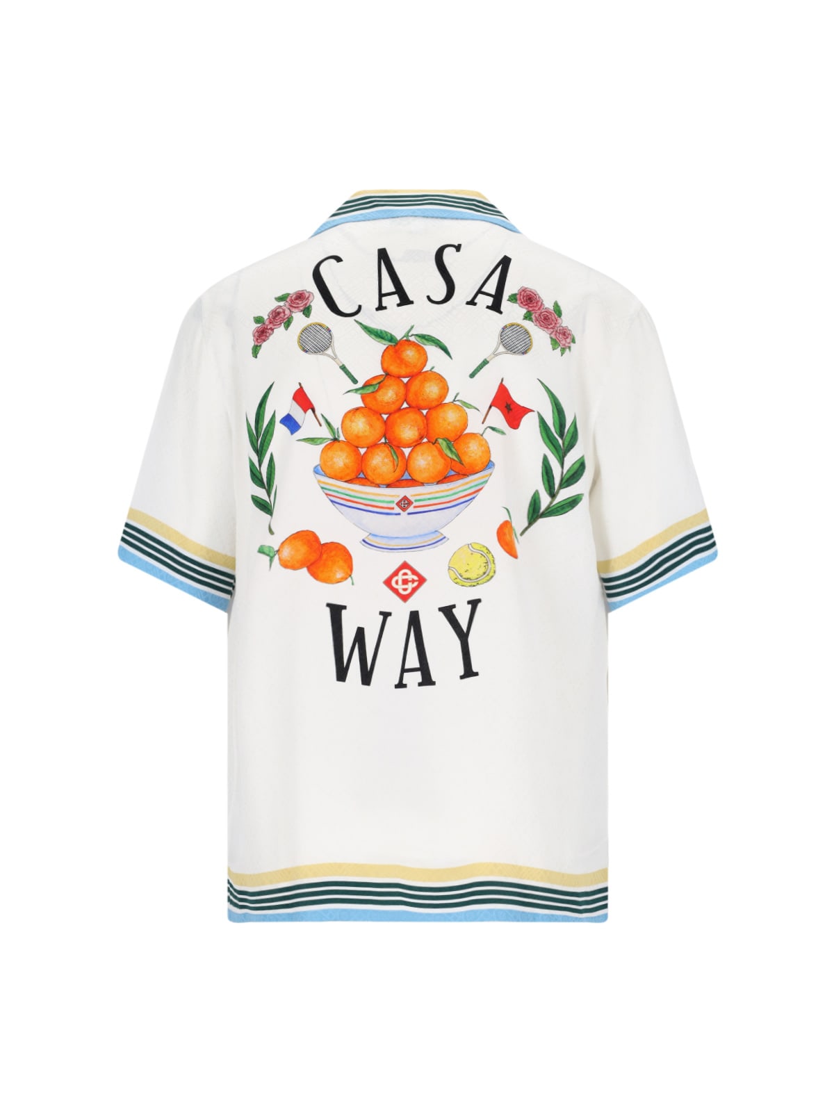 Shop Casablanca Casa Way Shirt In White