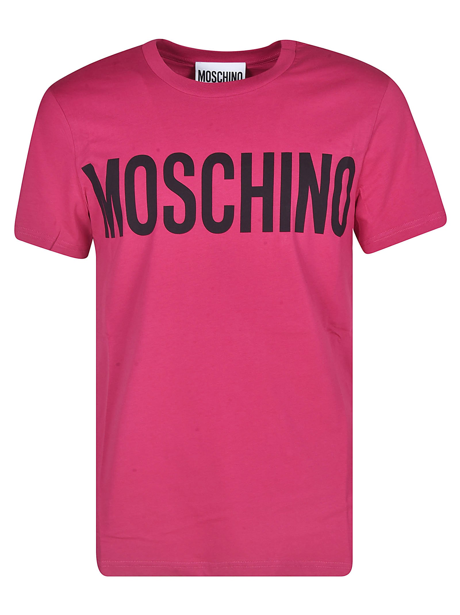 Shop Moschino Logo T-shirt In Dark