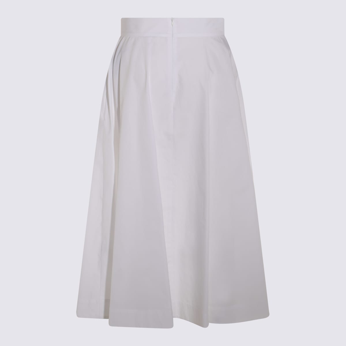 Shop Malo White Cotton Skirt