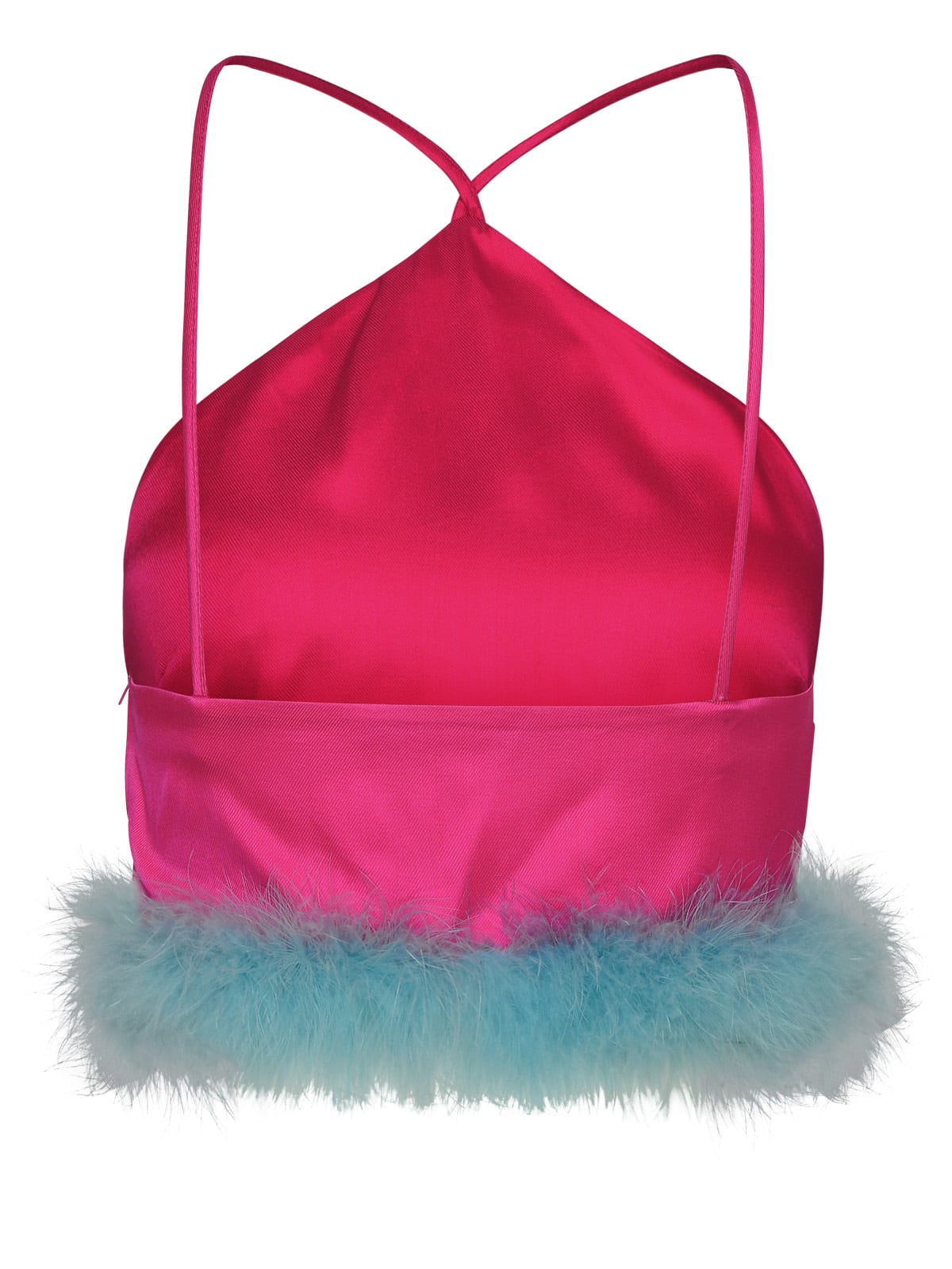 AMEN MARABU TOP IN FUCHSIA VISCOSE