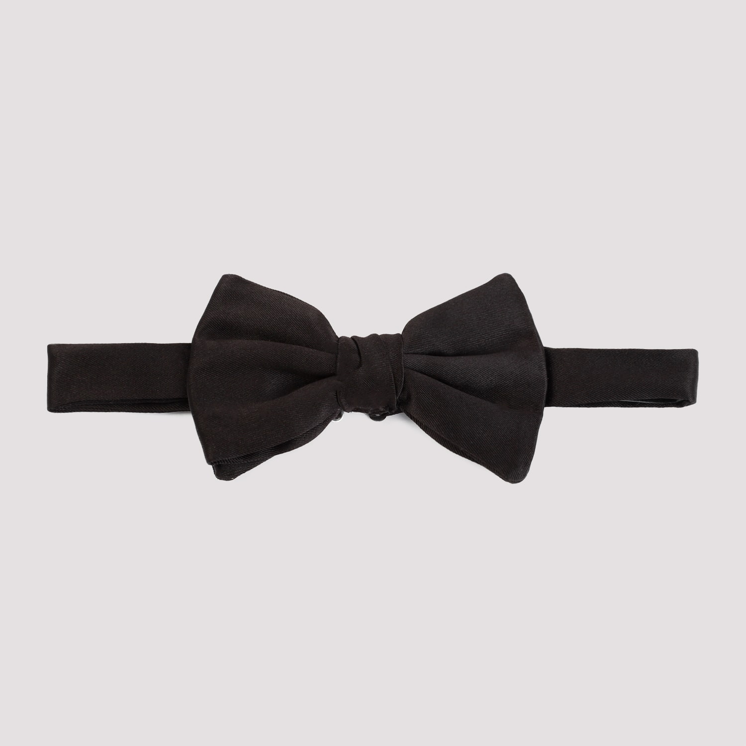 Giorgio Armani Metallic Dot Print Silk Bow Tie In Nero