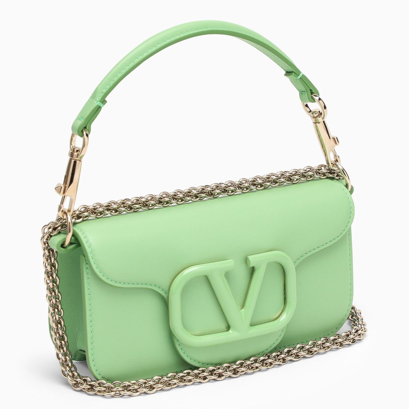 Shop Valentino Loc\u00f2 Mint Green Shoulder Bag